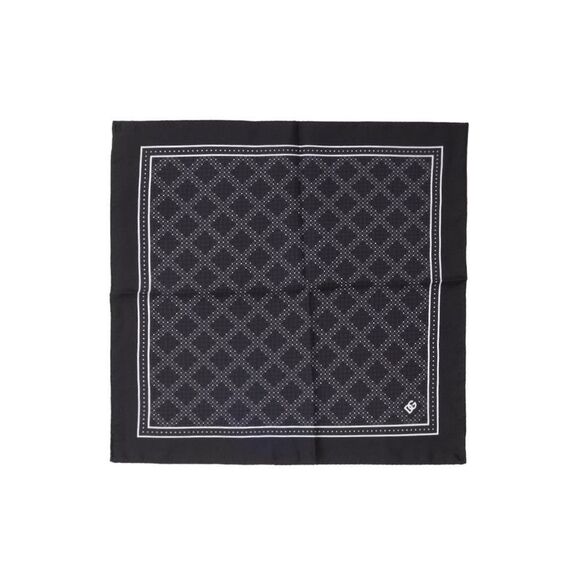 Dolce & Gabbana Black Silk Pocket Men´s Square